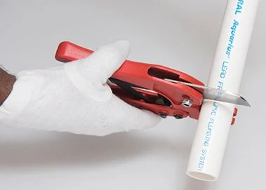 Step 1: Cutting the uPVC Pipe